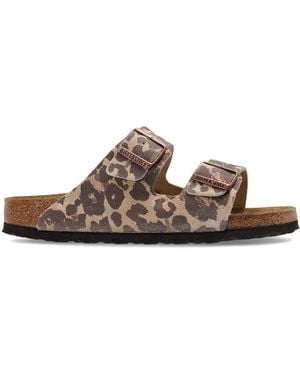 Birkenstock 'Arizona' Slides - Brown