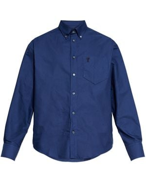 Ami Paris 'Oversize' Shirt - Blue
