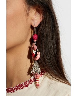Isabel Marant Asymmetric Earrings - Brown