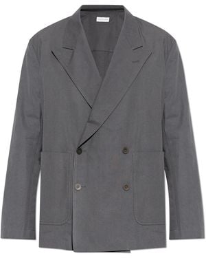 Dries Van Noten Double-Breasted Blazer - Grey