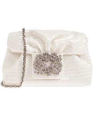 Roger Vivier Clutch Bag 'Micro' - White