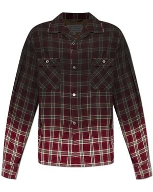 Maison Margiela Checked Pattern Shirt - Red