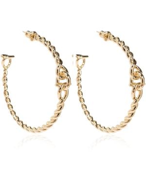 Ferragamo Hoop Earrings - Metallic
