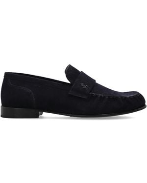 Jimmy Choo "Ellis" Suede Loafers - Black