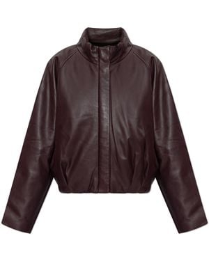IRO Leather Jacket "Delta" - Brown