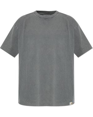 Carhartt T-Shirt With Logo - Grey