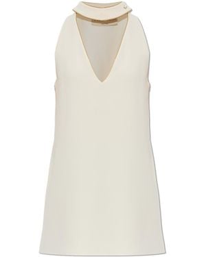 Valentino Garavani Dress With V-Neckline - White
