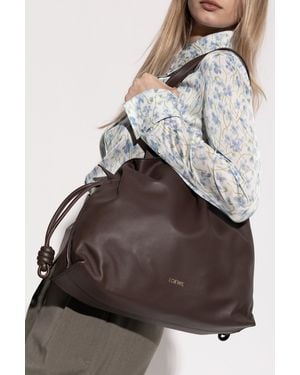 Loewe "Flamenco Large" Shoulder Bag - Brown