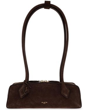 Alaïa Suede Bag 'Teckel Small' - White