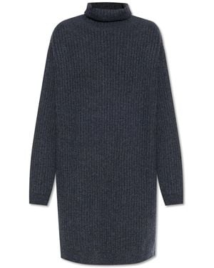Lemaire Wool Dress With Turtleneck - Blue