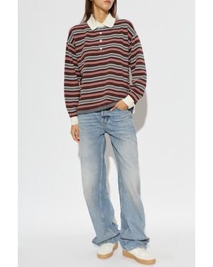 The Upside 'Wonder' Long Sleeve Polo - Blue