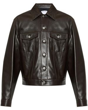 Bottega Veneta Leather Jacket - Black