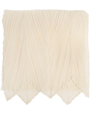 Pleats Please Issey Miyake Pleated Scarf - Natural