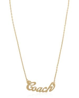 COACH Brass Necklace - Metallic