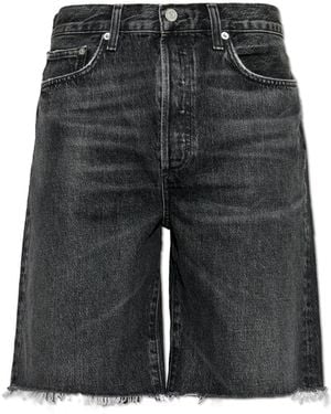 Agolde 'Anson' Denim Shorts - Grey