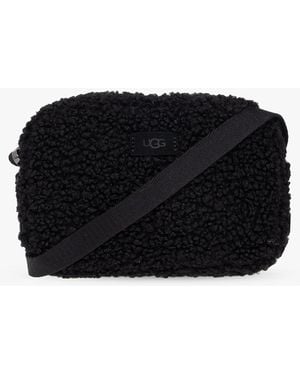 UGG 'janey Ii Sherpa' Shoulder Bag - Black