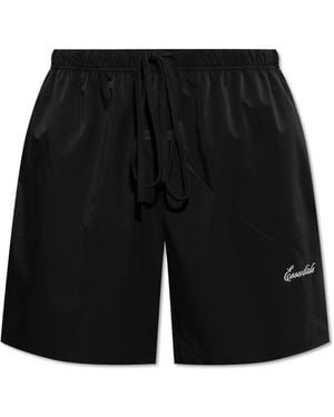 Fear Of God Logo Shorts - Black
