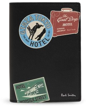 Paul Smith Leather Passport Case - Black