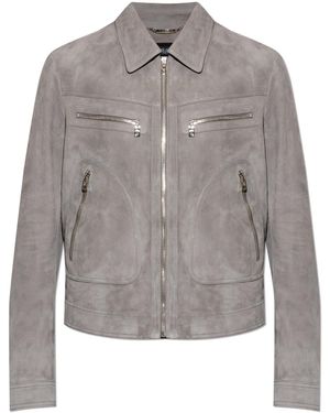 Dolce & Gabbana Suede Jacket - Grey