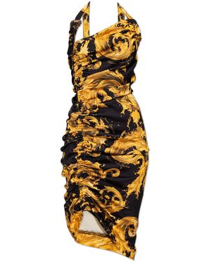 Versace Jeans Couture Off-Shoulder Dress - Metallic
