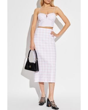LoveShackFancy Skirt 'Biselle' - White