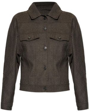 Max Mara Wool Jacket 'Rapace' - Grey