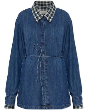 Dries Van Noten Denim Shirt 'Cavynne' - Blue