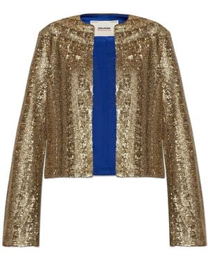 Zadig & Voltaire 'Luxilo' Short Jacket - Metallic