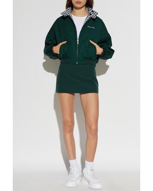 Sporty & Rich 'Signature Logo Brighton' Jacket - Green