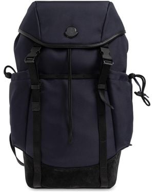 Moncler Backpack With Logo - Blue