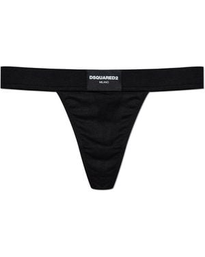 DSquared² Bra With Logo - Black