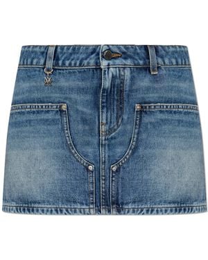 Amiri Short Denim Skirt - Blue