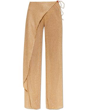 Oséree Trousers With Lurex Thread - Natural