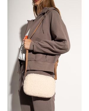 UGG 'janey Ii Sherpa' Shoulder Bag - Natural