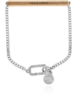 AllSaints Brass Bracelet - White