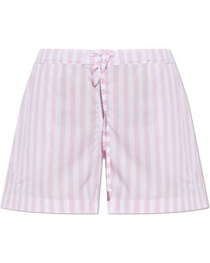 Hunza G Shorts With A Striped Pattern - Pink