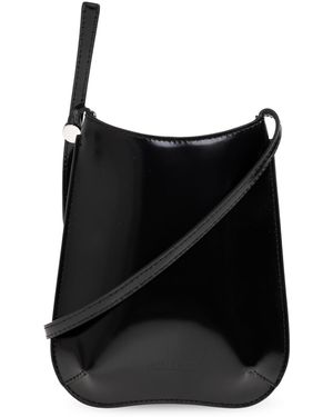 Jacquemus Phone Case 'Bisou' On A Strap - Black