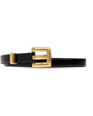 Balmain Leather Belt - Black