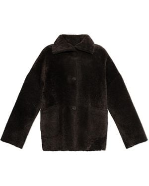 Arma Reversible Shearling Coat 'Isabella' - Black