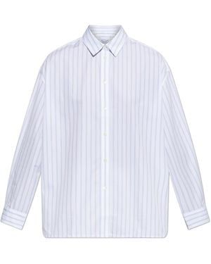 Maison Kitsuné Striped Pattern Shirt - White