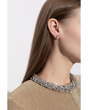 Jimmy Choo Pearl Earrings - Brown