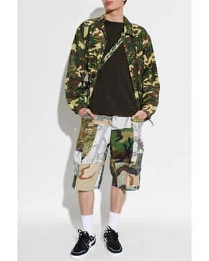A Bathing Ape Jacket With Camo Motif - Green