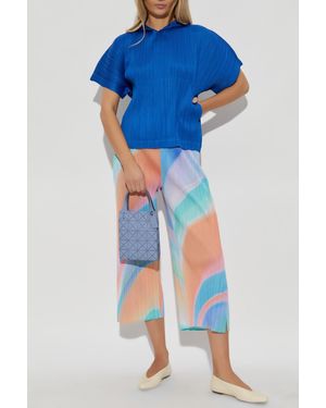 Pleats Please Issey Miyake Pleated Top - Blue