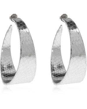 DSquared² Leather Earrings - White