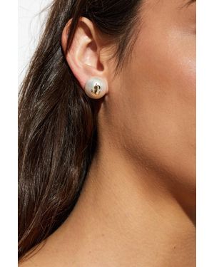 Jimmy Choo Earrings With Logo - Brown