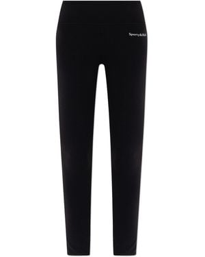 Sporty & Rich Leggings From The Core Collection - Black