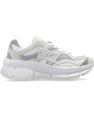 EA7 Sports Shoes With Logo - White