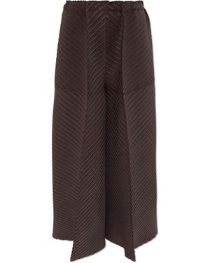 Issey Miyake Pleated Trousers - Brown