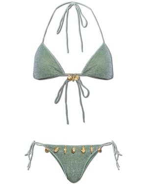 Oséree Two-Piece Swimsuit With Lurex Thread - White