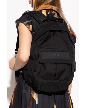 Y-3 Backpack With Logo - Gray